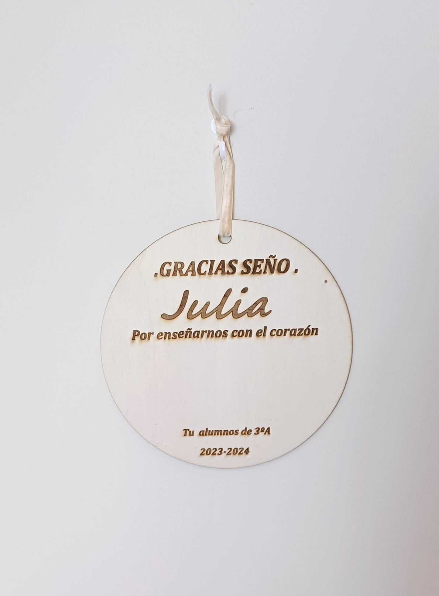 Placa Profe Personalizada.